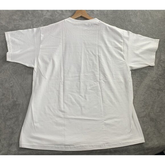 Vintage Jerzees Shirt Mens Large Air & Space Museum Tee White Smithsonian 1998 - Picture 7 of 7